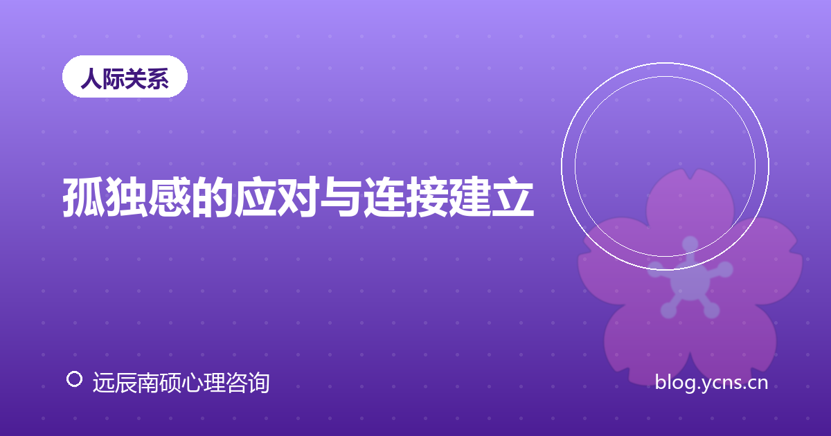 孤独感的应对与连接建立
