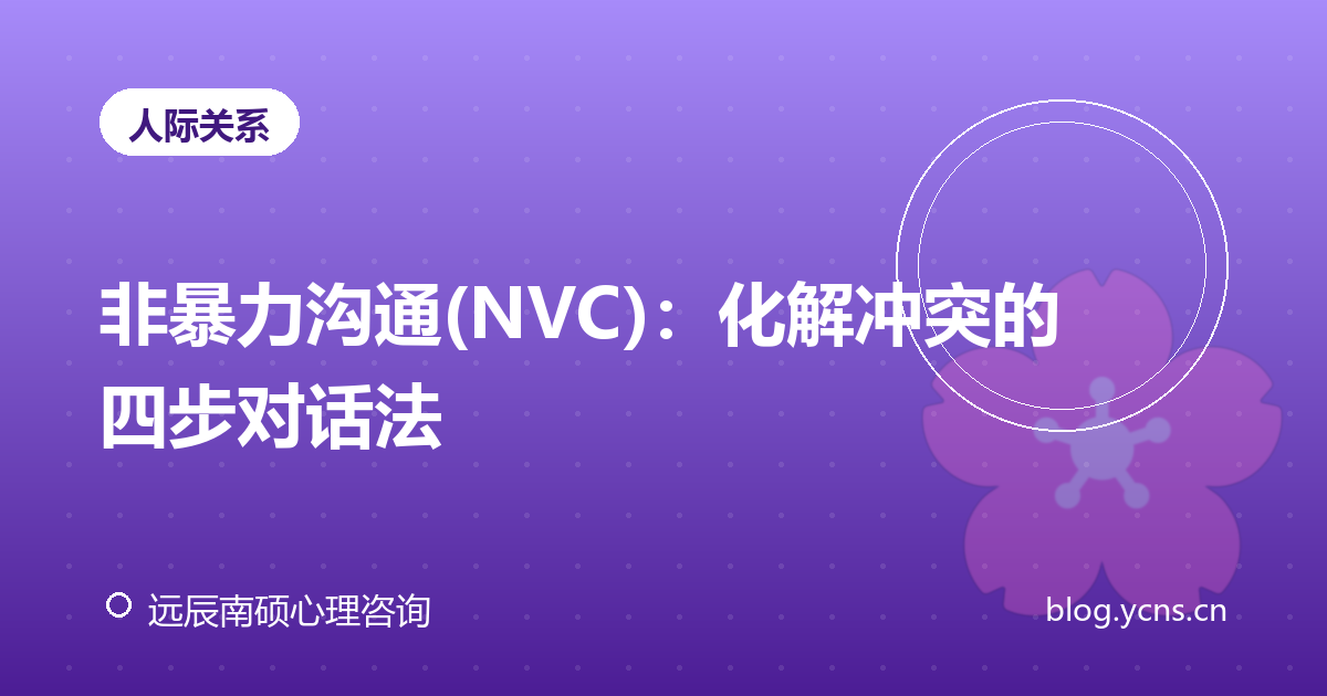 非暴力沟通(NVC)：化解冲突的四步对话法